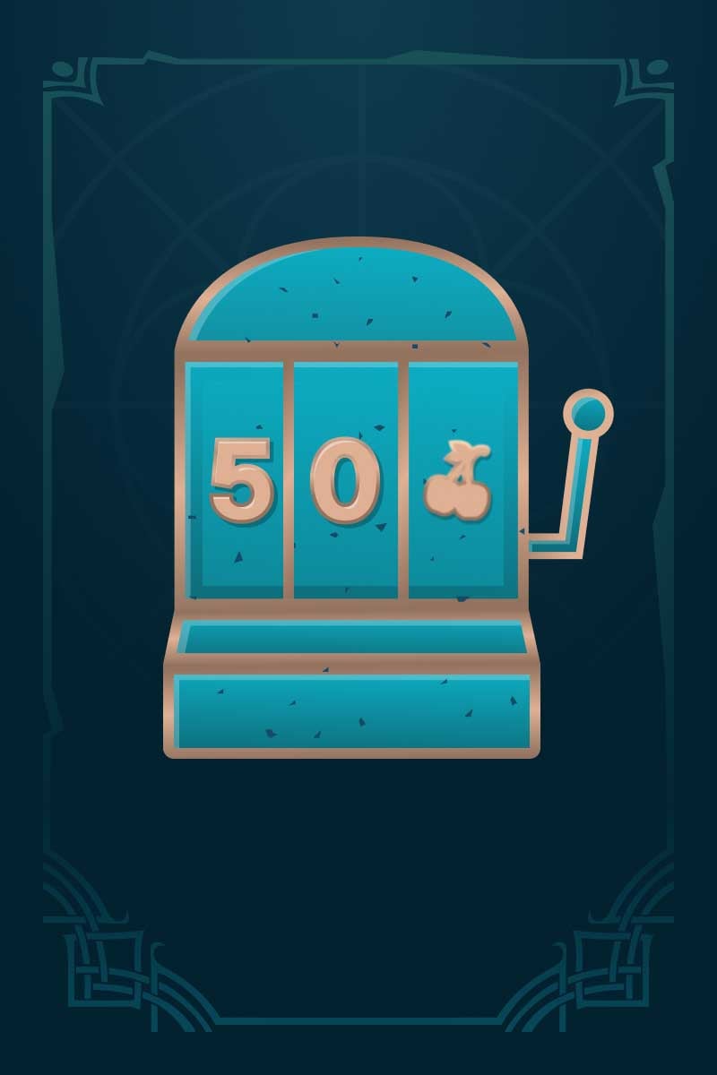 Make 50 spins in one game session
